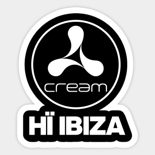 Cream at Hi Ibiza Sticker